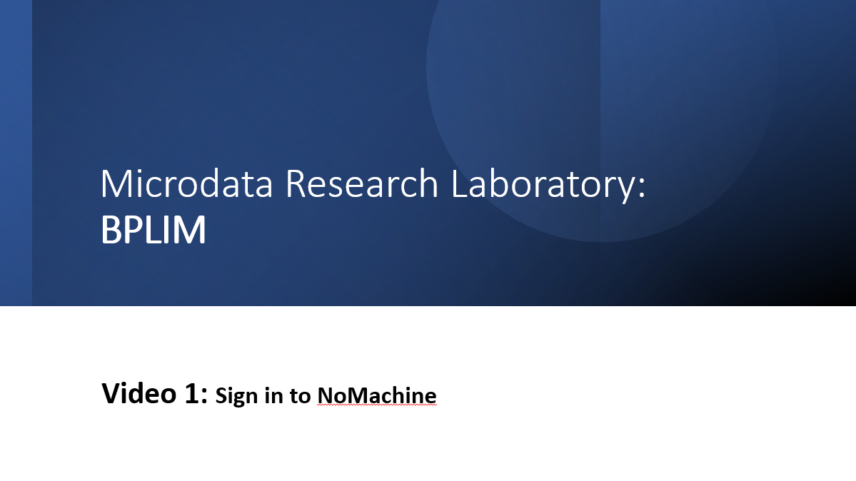 Video 1: Sign in to NoMachine